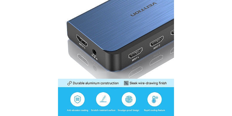 Vention 1 HDMI (in) to 4 (out) HDMI 4K/60Hz Splitter