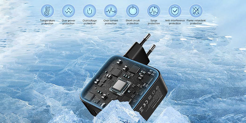 Vention 140W PD3.1 GaN 4-Port USB (C + C + C + A) Wall Charger White