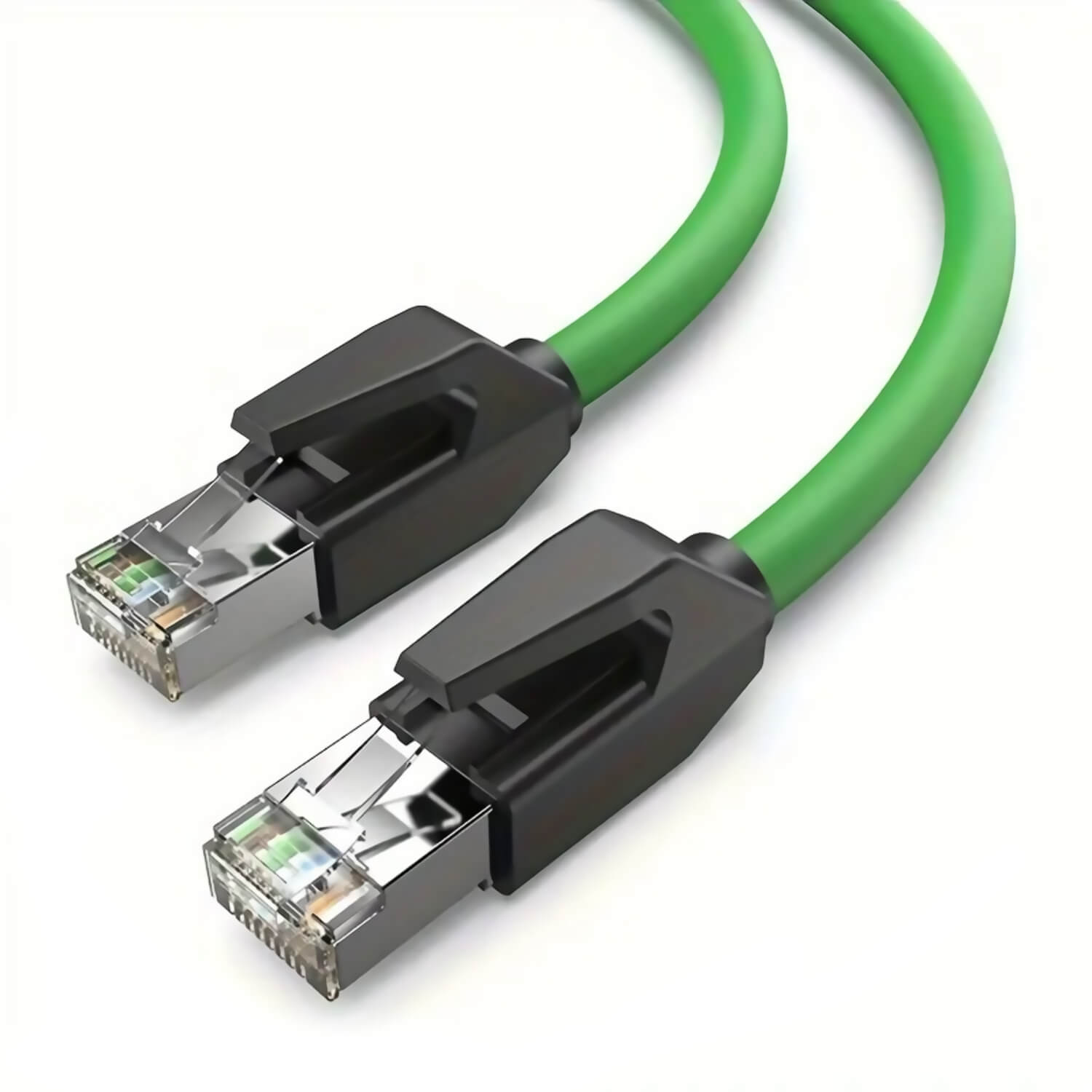 Vention CAT6a SFTP Industrial Flexible Patch Cable 0.2M Green