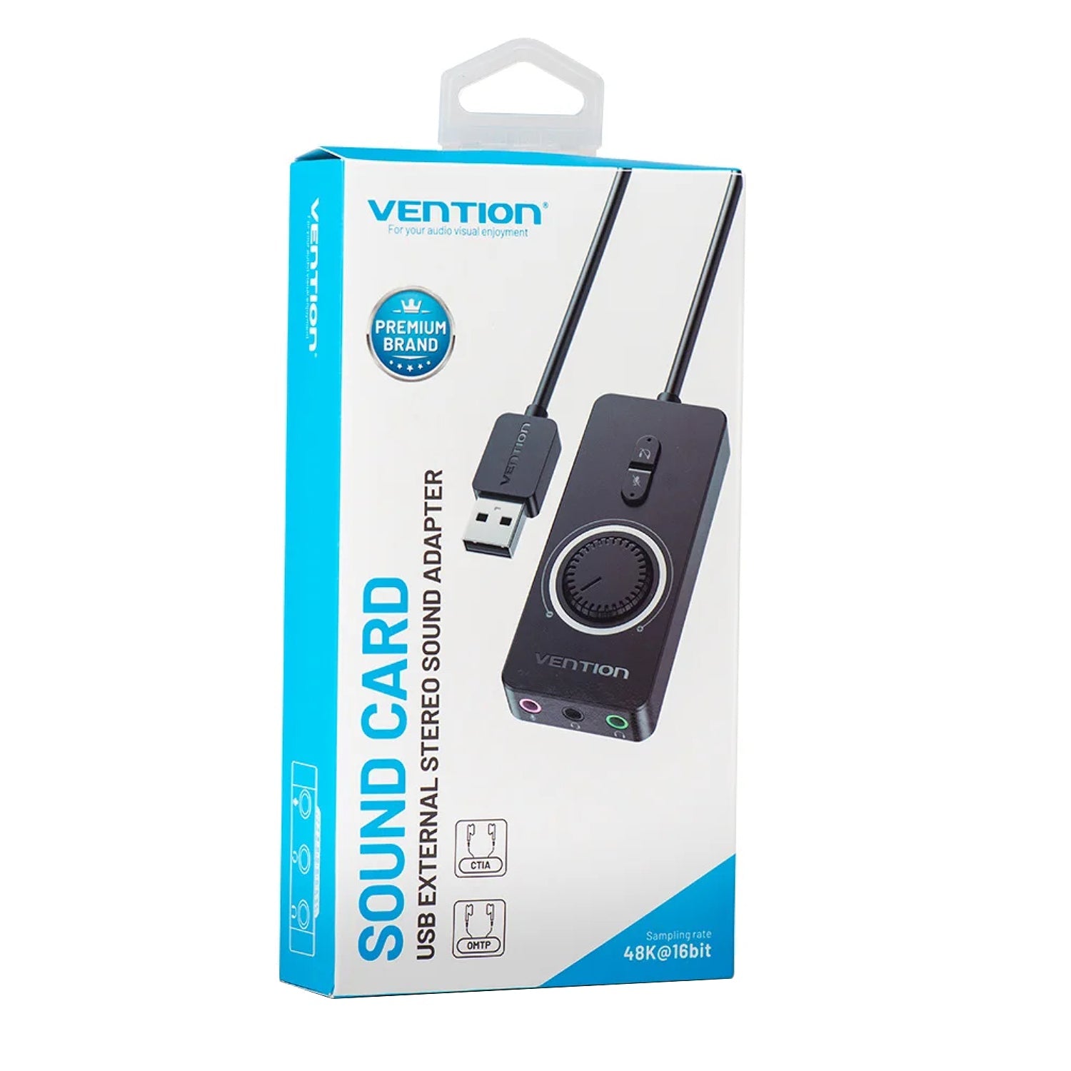 Vention USB-A to 3.5mm x3 | 1m | External Sound Card