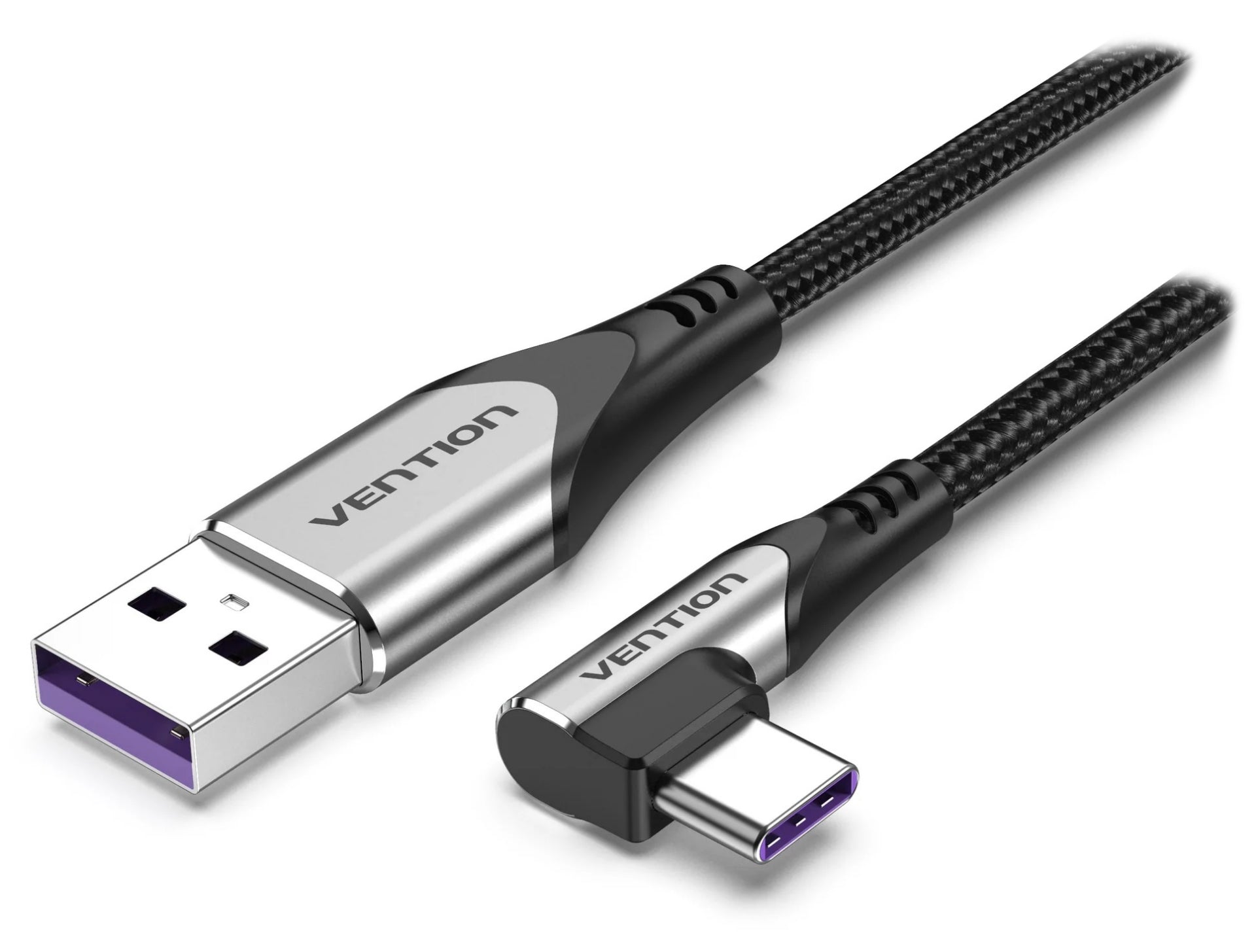 VENTION USB-A TO USB-C (90°) 5A/40W SUPER CHARGE 1M CABLE - Cryptech