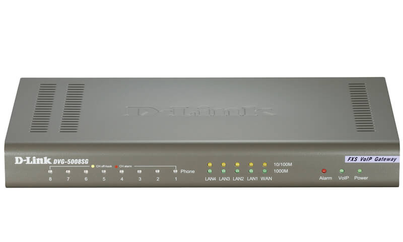 VOIP STATION GATEWAY 8 PORT (8X FXP + 4X GIGABIT LAN) - Cryptech