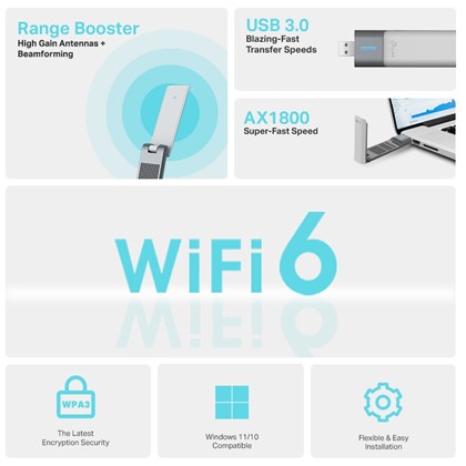 WIRELESS Archer TX20UH AX1800 High Gain USB Adapter TP LINK