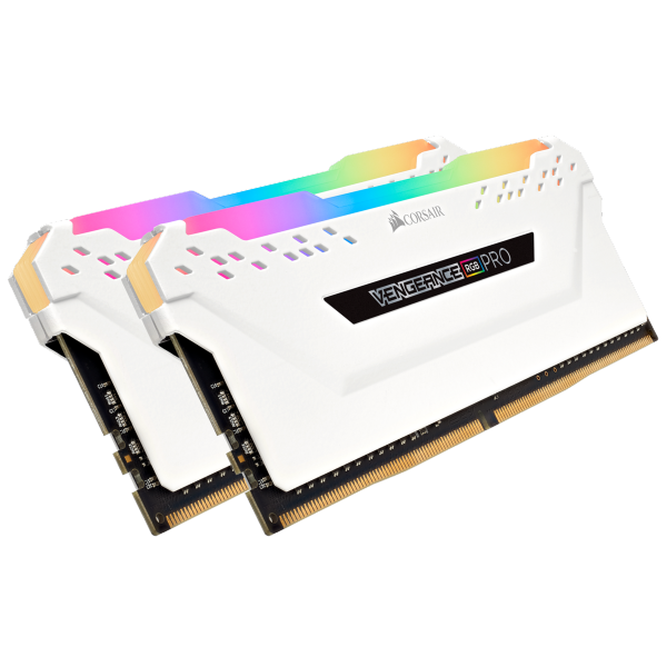 ז. לנייח Corsair DDR4 Vengeance RGB Pro 32GB 2X16 3200MHZ White - Cryptech