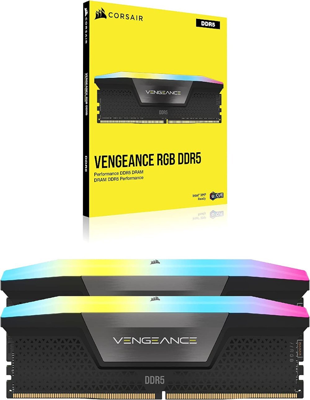 ז.לנייח Corsair Vengeance RGB DDR5 64GB 2X32 6200MHZ C32 kit BLK - Cryptech