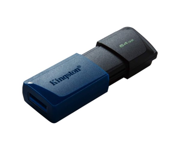 ז. נייד Kingston DataTraveler Exodia M 64GB USB3.2 gen1 BLK/Blue