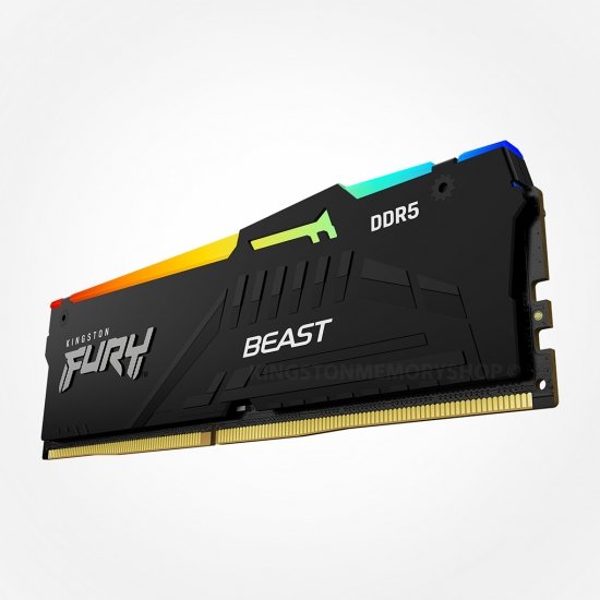 זכרון לנייח Kingston Fury Beast RGB 32GB DDR5 5200Mhz C40 - Cryptech