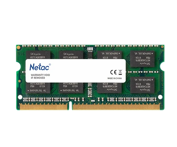 זכרון לנייד Netac 8GB DDR3L 1600Mhz SoDIMM C11 1.35V - Cryptech