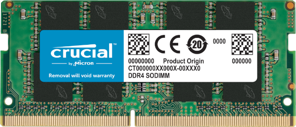 זכרון לנייד Crucial DDR4 16GB 3200Mhz So-Dim C22 1.2V - Cryptech