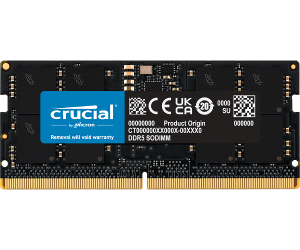 זכרון לנייד Crucial 16GB DDR5-5600 C46 SODIMM