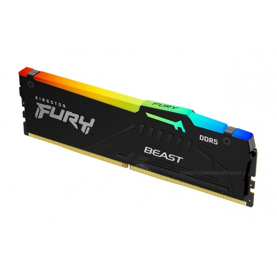 זכרון לנייח Kingston Fury Beast RGB 32GB 2C16 DDR5 5600MHZ C40 - Cryptech