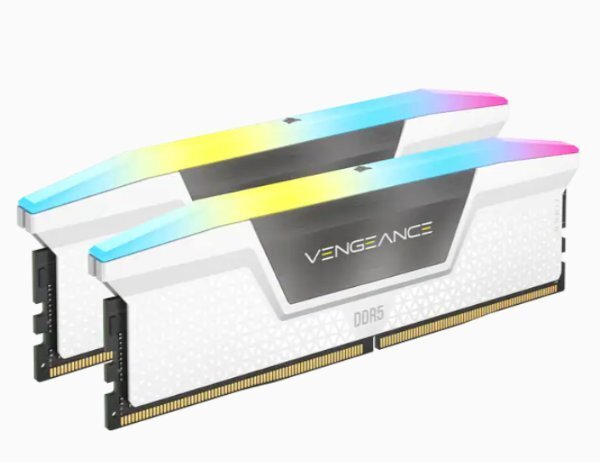 זכרון לנייח Corsair Vengeance RGB 32GB 2X16GB 5600Ghz C36 White - Cryptech