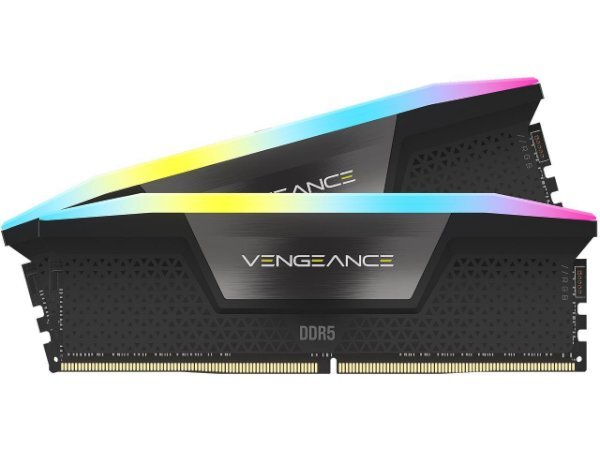 זכרון לנייח CORSAIR VENGEANCE RGB 32GB 2x16GB DDR5 6000MHz C36 1.35V - Cryptech