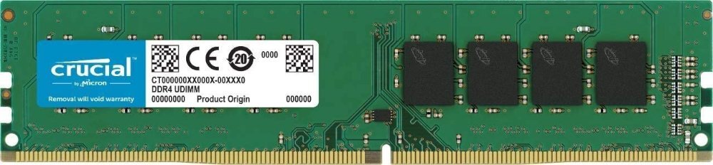 זיכרון לנייח CRUCIAL 16GB DDR4 3200 UDIMM 1.2V - Cryptech